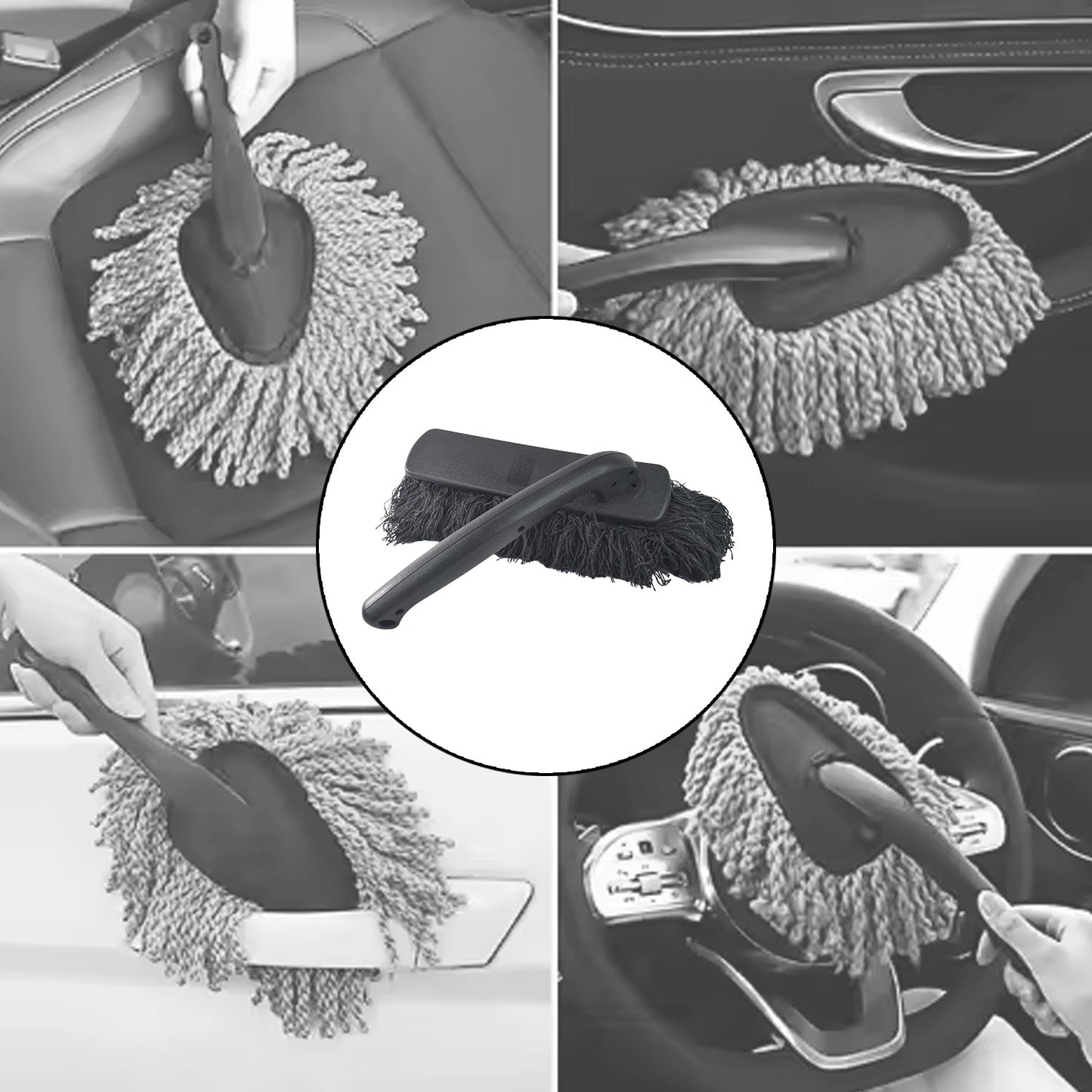 Foldable Car Dusting Brush 360°Rotation Car Dust Brush Exterior (1 Pc / Medium / 38 Cm)