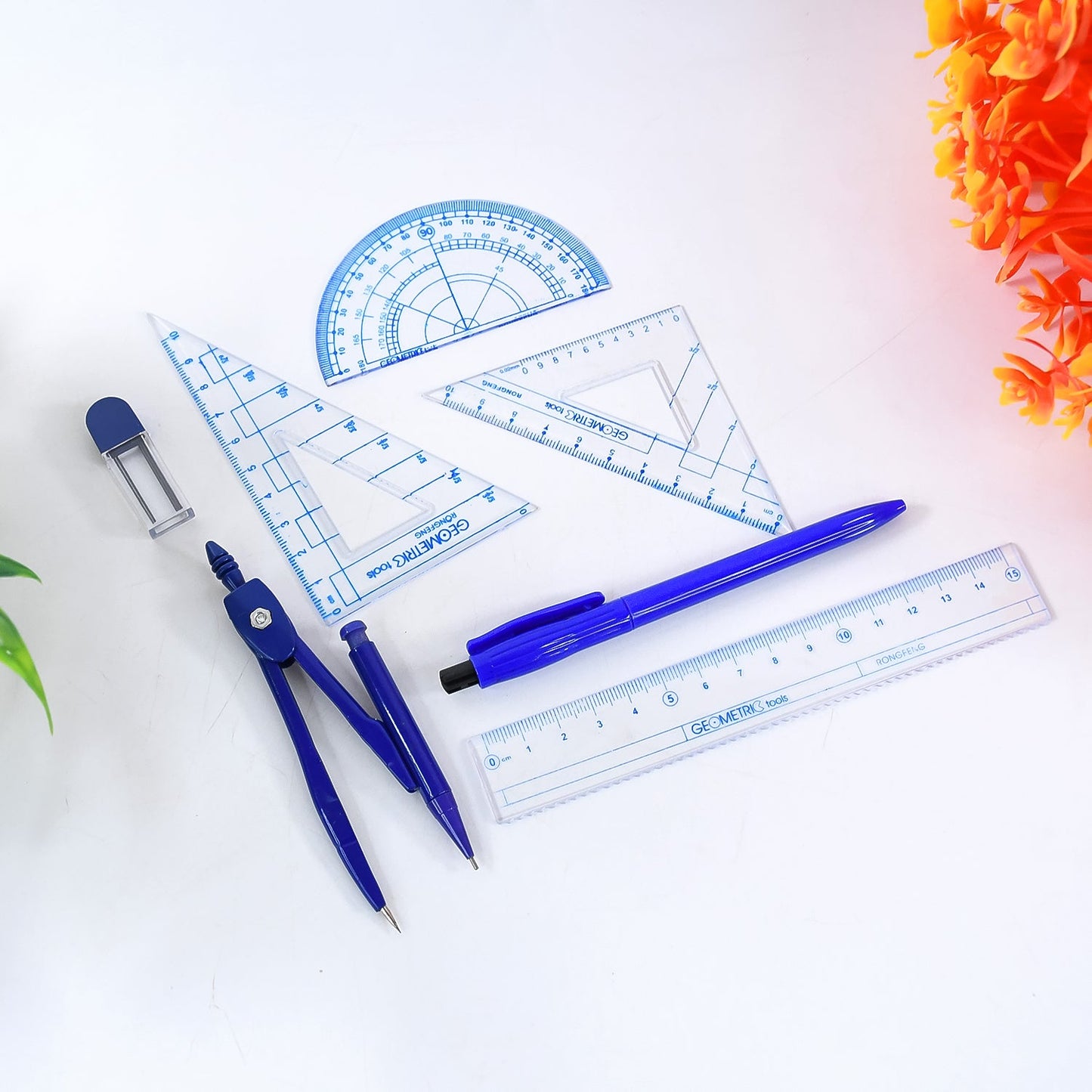 Complete Student Geometry Box Set (9 in 1 / 1 Set)