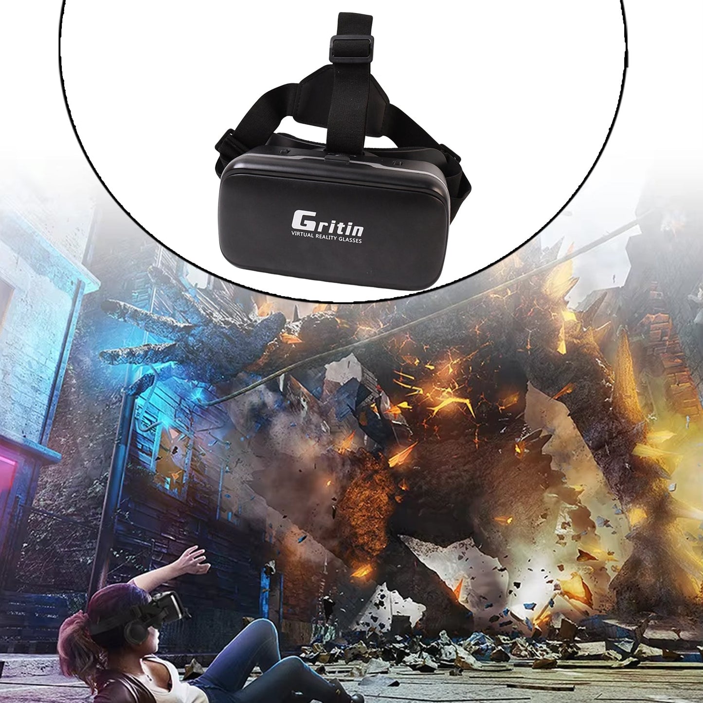 VR Virtual Reality 3D Glasses Headset (1 Pc)