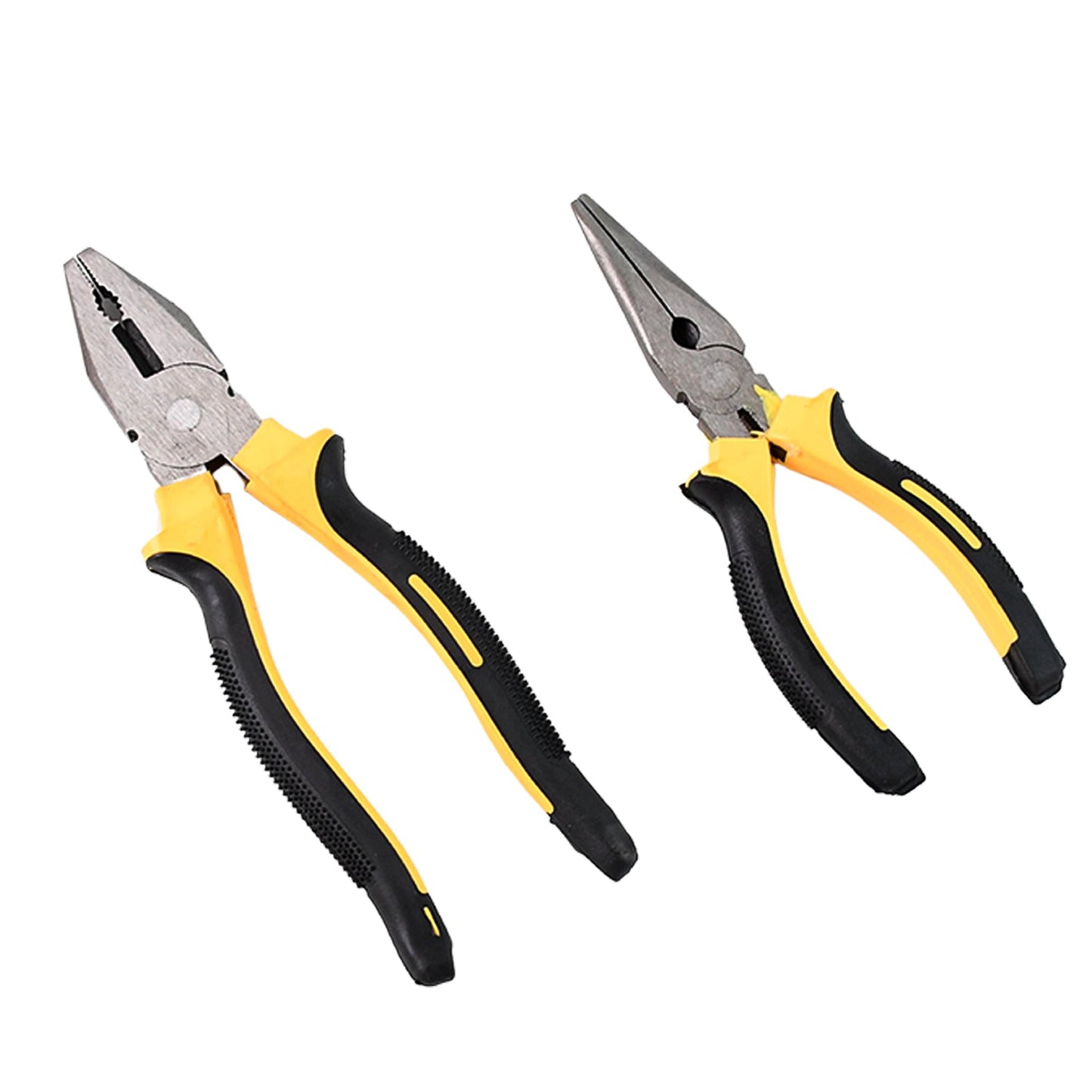 Long Nose Plier and Flat Mouth Plier Combo Tools (2 Pc Set)