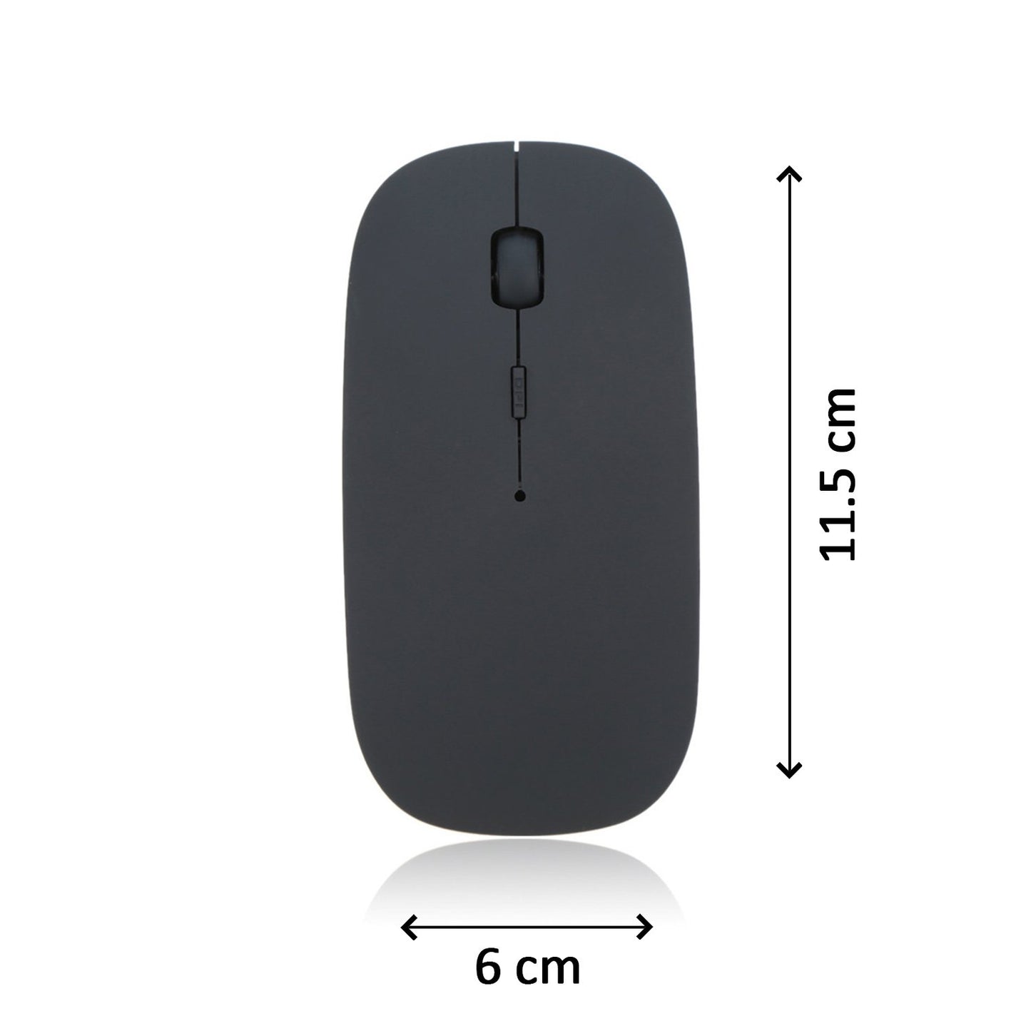 6077 Wireless Mouse For Laptop pc mac ipad Pro computer ( Note: No Glow curve available no batteries included please check images only )