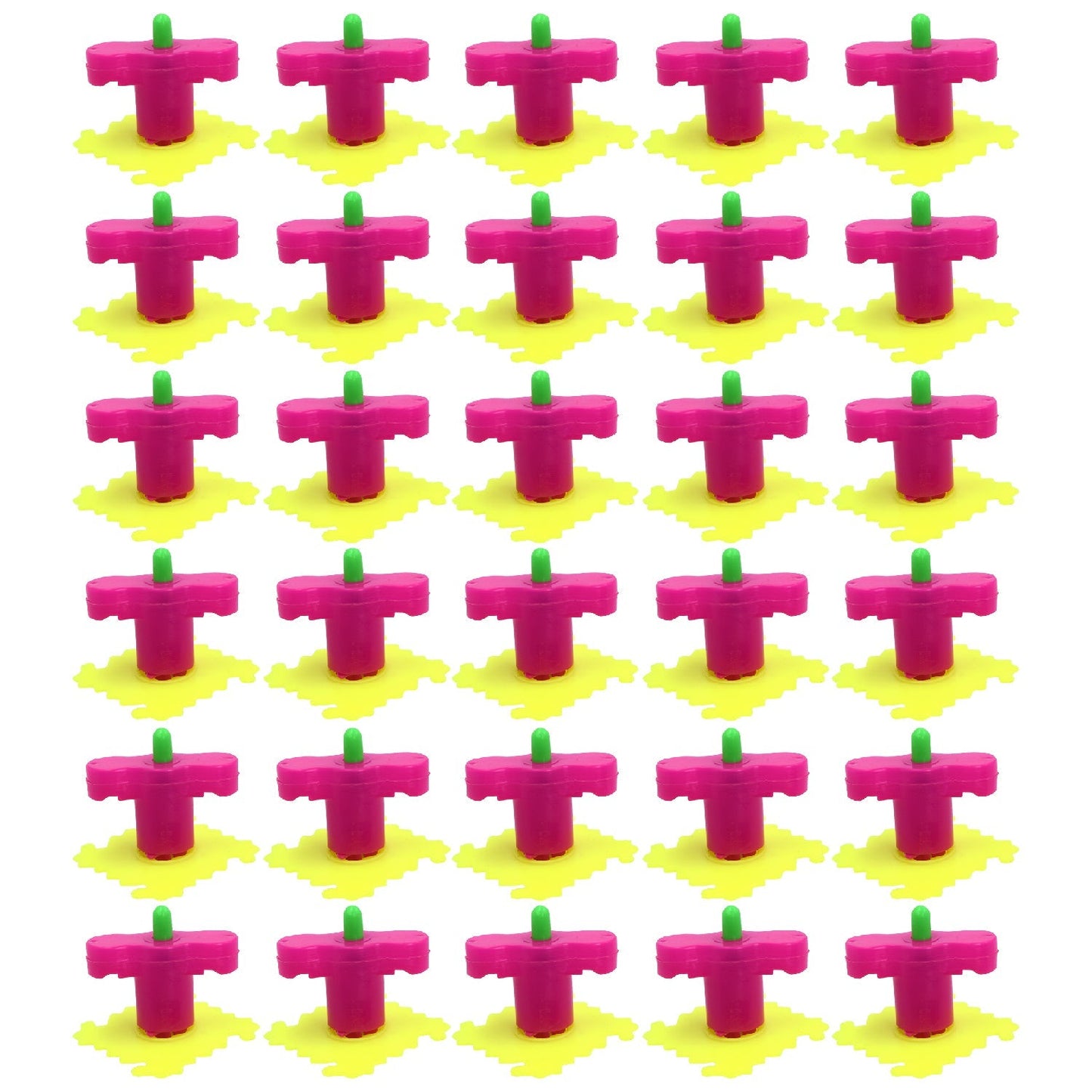 Kids' spinner launcher set, 30 toys in assorted colors