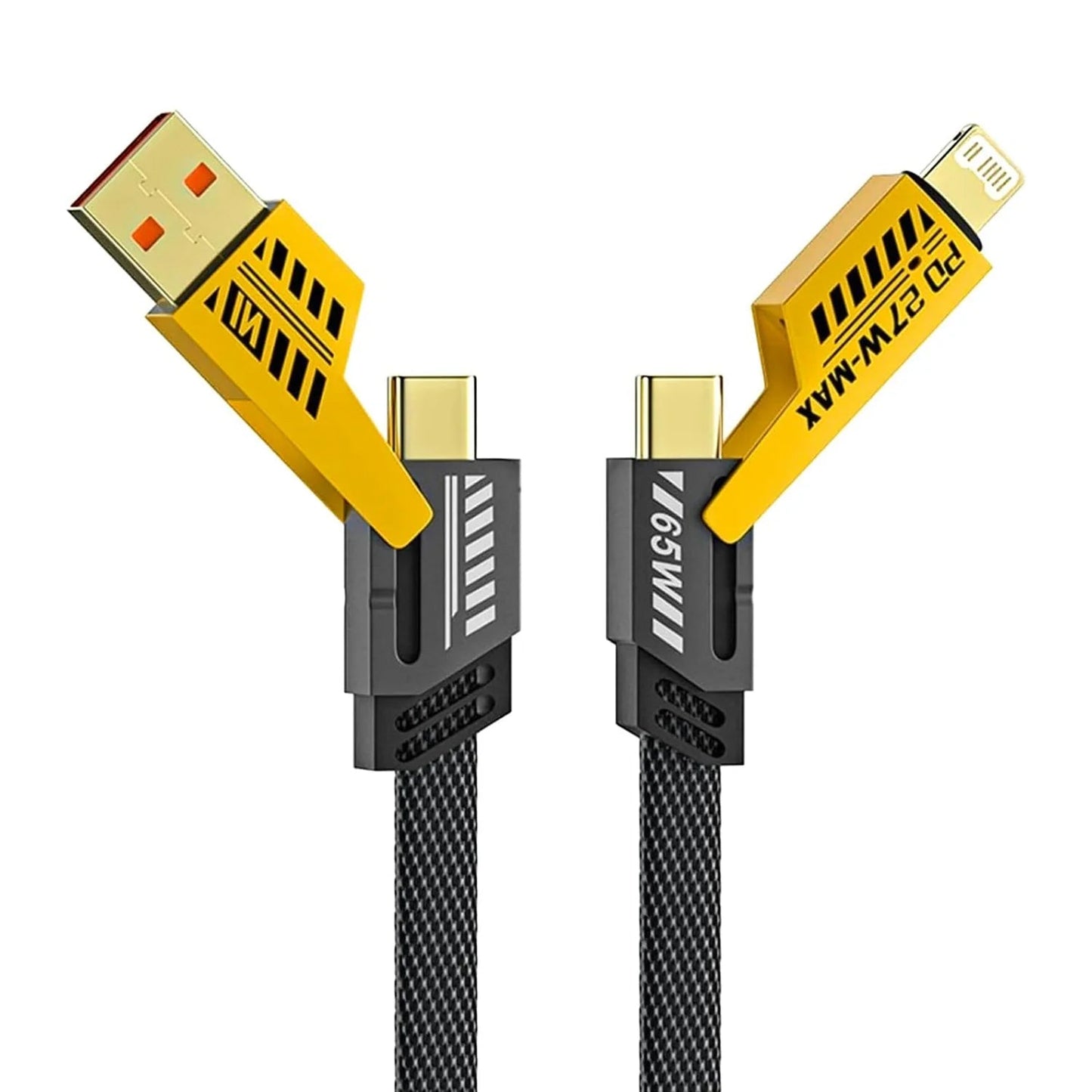 4 in 1 Fast Charging Cable With Multiport USB-C to Type C