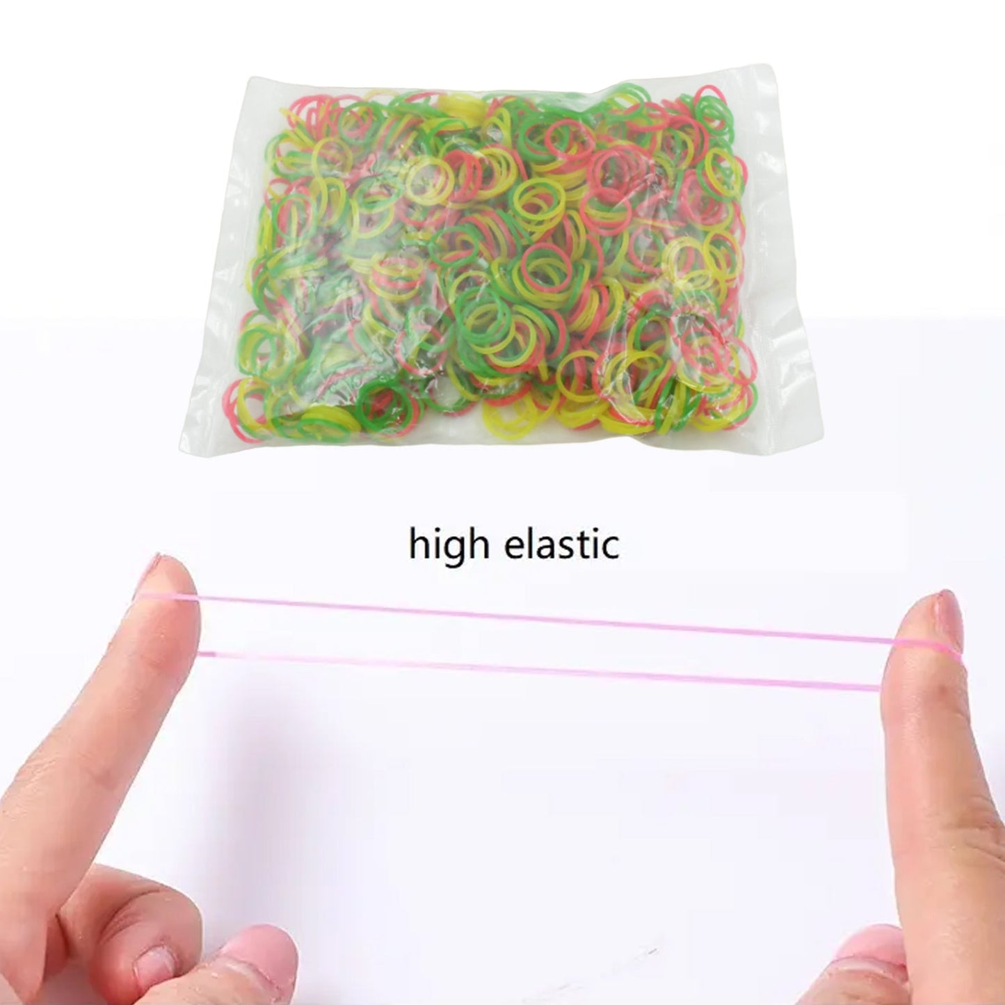 Multicolor Rubber Bands (Elastic & Reusable, Office & Home), Hair accessories
