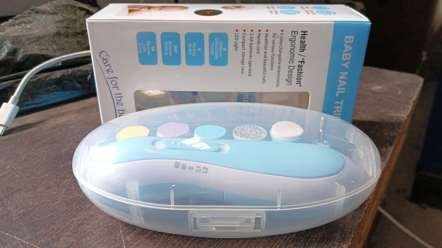 Safe Baby Nail Clippers | 6-in-1 Electric Trimmer Tool